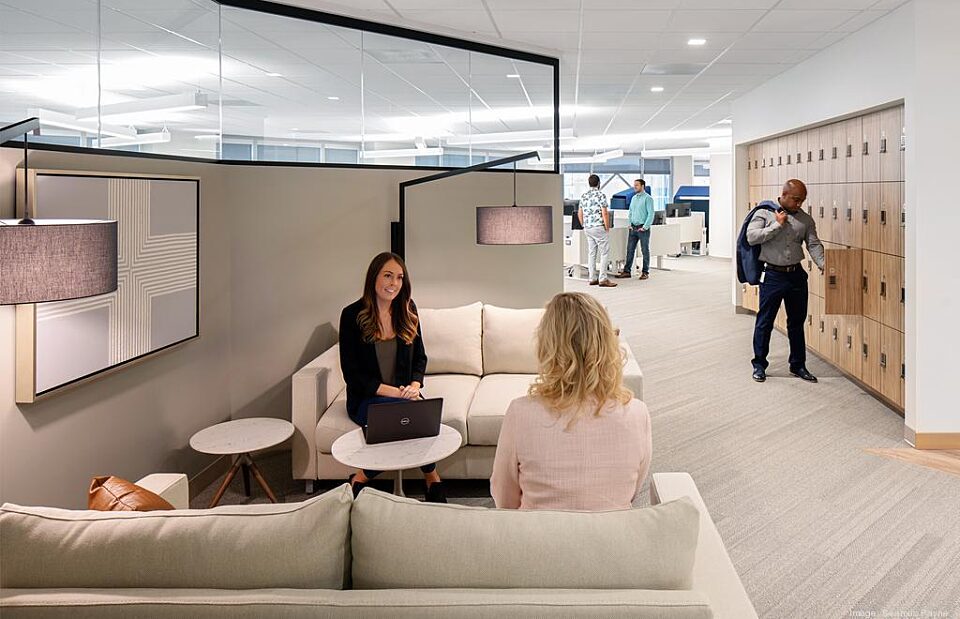 Baker mckenzie shoot two casual huddle with lockers